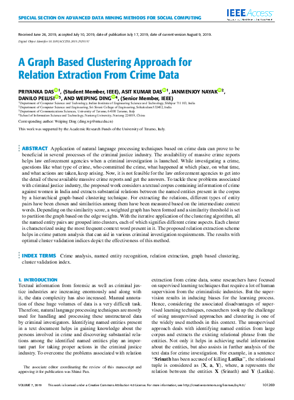 (PDF) A Graph Based Clustering Approach for Relation Extraction From ...