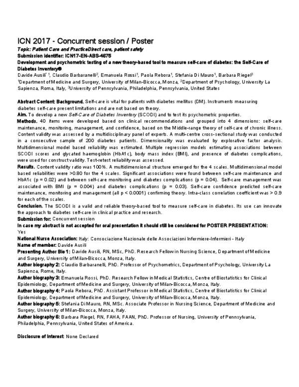 (PDF) Development and psychometric testing of a new theory-based tool ...