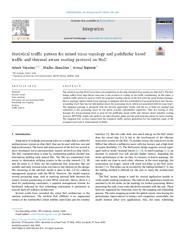 (PDF) Statistical traffic pattern for mixed torus topology and ...