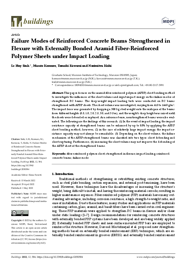 (PDF) Failure Modes of Reinforced Concrete Beams Strengthened in ...