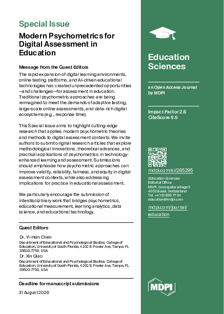 (PDF) Modern Psychometrics for Digital Assessment in Education