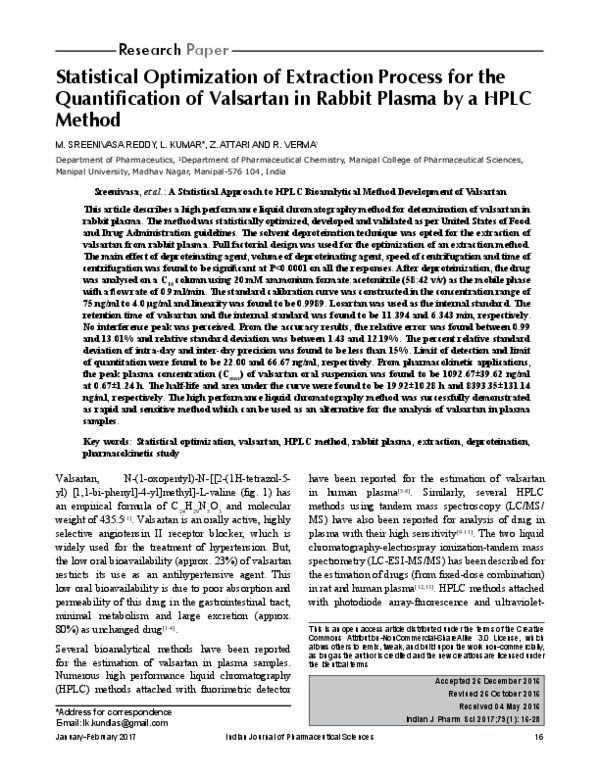 (PDF) Statistical optimization of extraction process for the ...