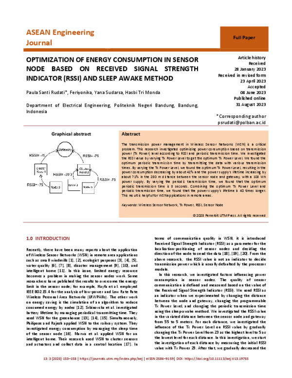 (PDF) Optimization of Energy Consumption in Sensor Node Based on ...