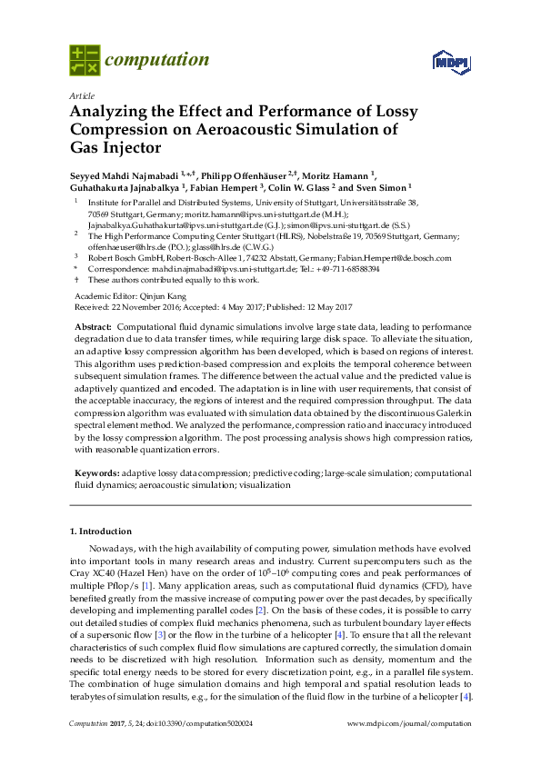 (PDF) Analyzing the Effect and Performance of Lossy Compression on ...