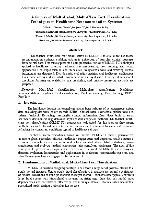 (PDF) A Survey of Multi-Label, Multi-Class Text Classification ...
