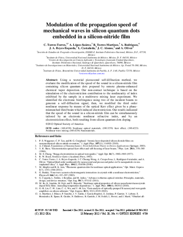 (PDF) Modulation of the propagation speed of mechanical waves in ...