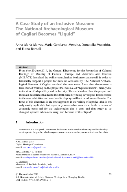 (PDF) A Case Study of an Inclusive Museum: The National Archaeological ...