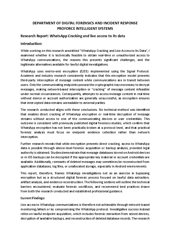 (PDF) DEPARTMENT OF DIGITAL FORENSICS AND INCIDENT RESPONSE PROFORCE ...