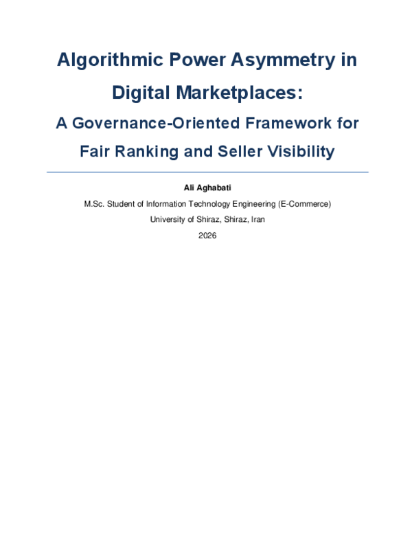 (PDF) Algorithmic Power Asymmetry in Digital Marketplaces: A Governance ...