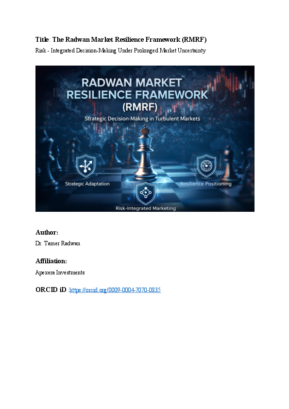 (PDF) The Radwan Market Resilience Framework (RMRF) Risk -Integrated ...