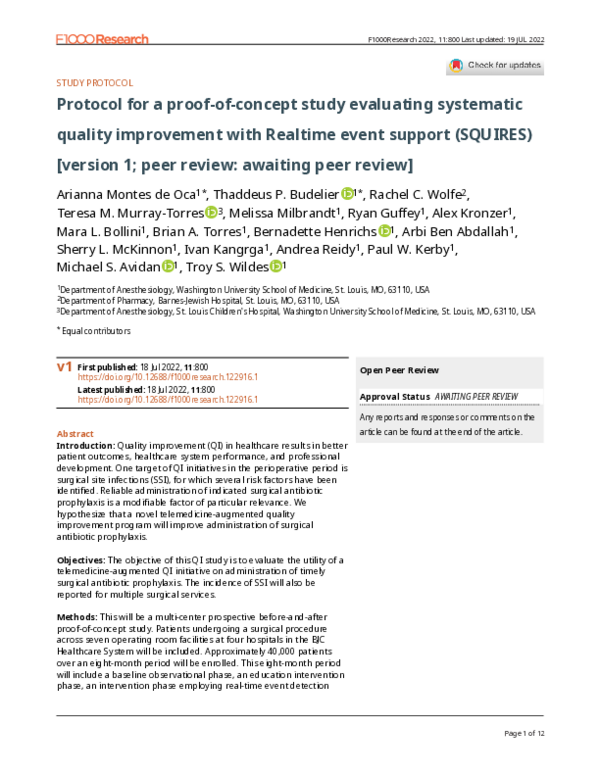 (PDF) Protocol for a proof-of-concept study evaluating systematic ...