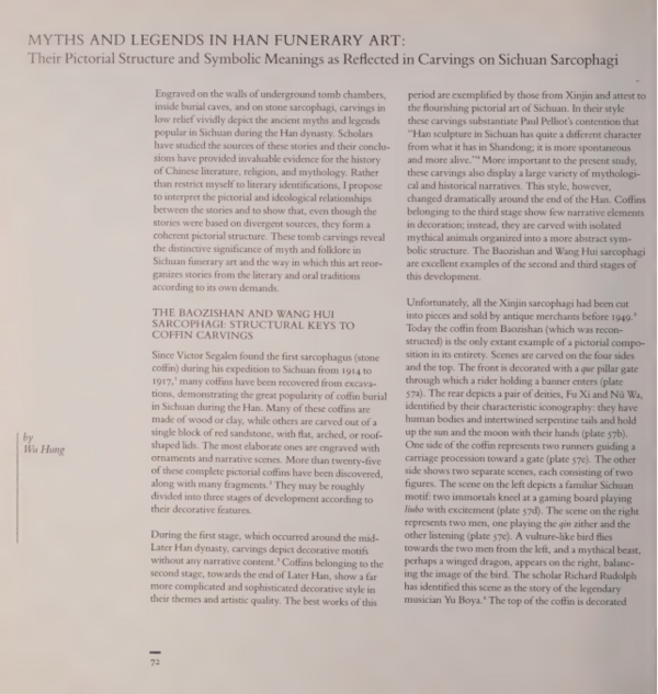 (PDF) Myth and Legend in Han Pictorial Art: Their Pictorial Structure ...