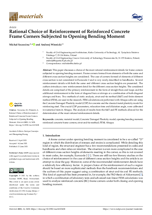 (PDF) Rational Choice of Reinforcement of Reinforced Concrete Frame ...