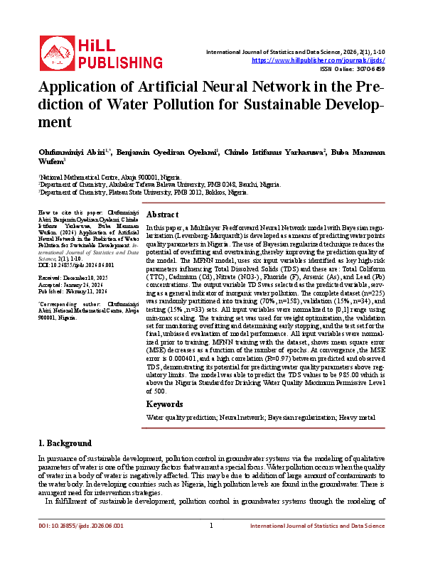 (PDF) Application of Artificial Neural Network in the Prediction of ...