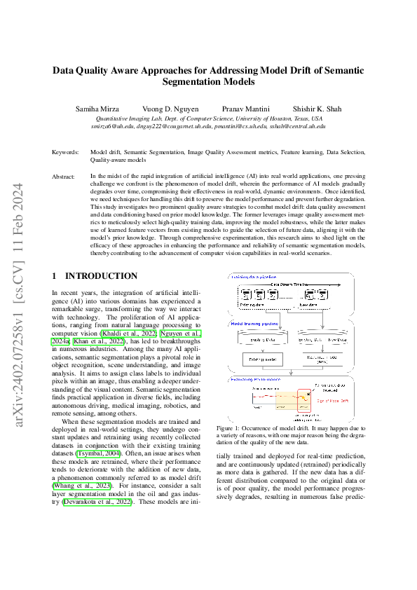 (PDF) Data Quality Aware Approaches for Addressing Model Drift of ...