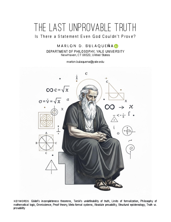 (PDF) The Last Unprovable Truth | Is There a Statement Even God Couldn ...