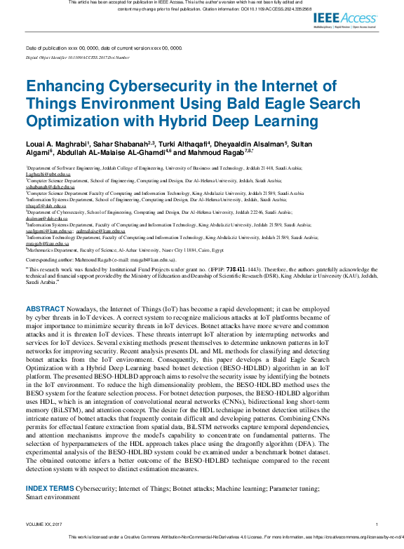 (PDF) Enhancing Cybersecurity in the Internet of Things Environment ...