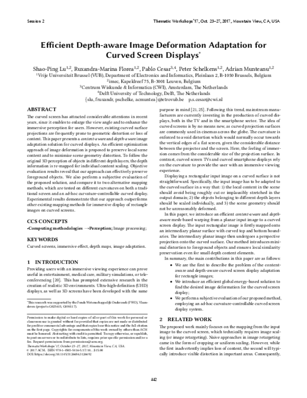 (PDF) Efficient Depth-aware Image Deformation Adaptation for Curved ...