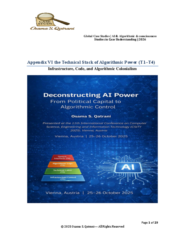 (PDF) Appendix VI – The Technical Layers of Algorithmic Power (T1–T4 ...