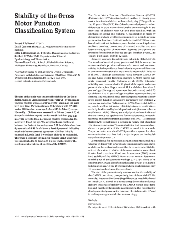 pdf-stability-of-the-gross-motor-function-classification-system