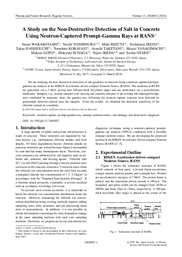 (PDF) A Study on the Non-Destructive Detection of Salt in Concrete ...