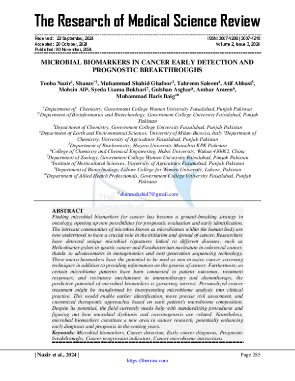 (PDF) The Research of Medical Science Review