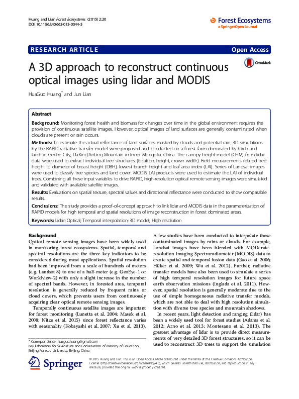 (PDF) A 3D approach to reconstruct continuous optical images using ...