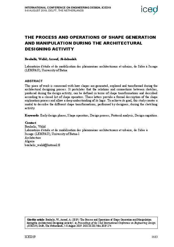 (PDF) The Process and Operations of Shape Generation and Manipulation ...