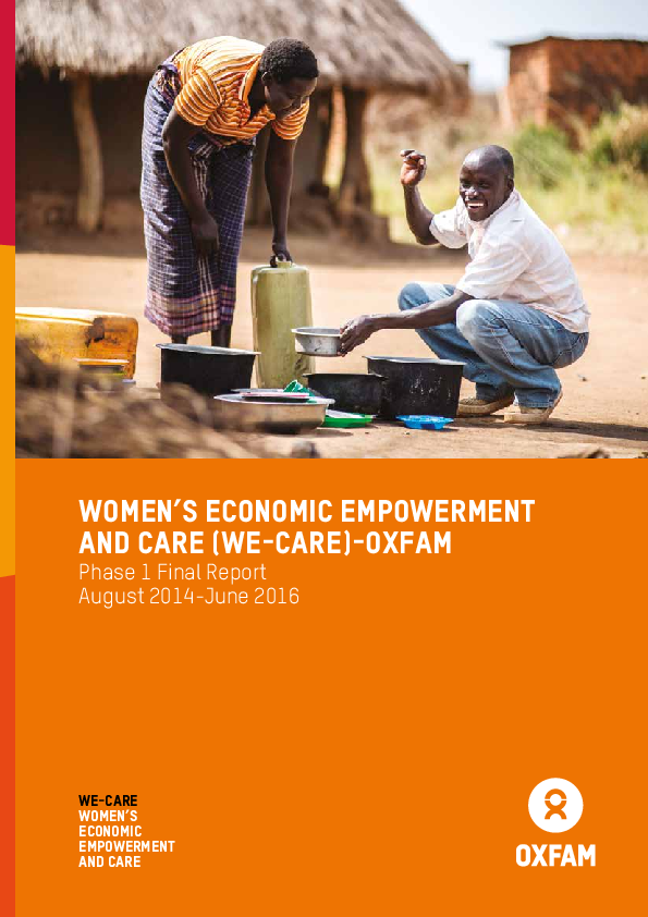 (PDF) Women’s Economic Empowerment and Care (WE-Care) – Oxfam: Phase 1 ...