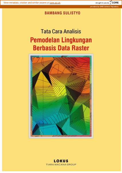(PDF) Tata Cara Analisis Pemodelan Lingkungan Berbasis Data Raster