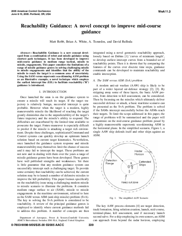 (PDF) Reachability guidance: a novel concept to improve mid-course guidance