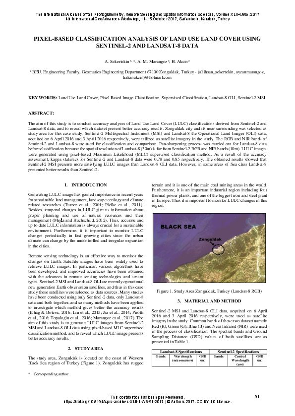 (PDF) Pixel-Based Classification Analysis of Land Use Land Cover Using ...