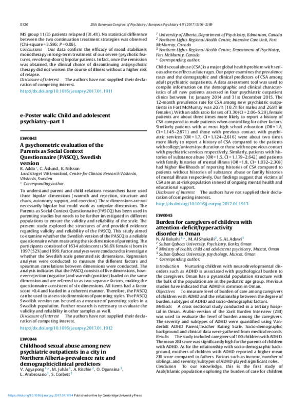 (PDF) Burden for Caregivers of Children with Attention-deficit ...