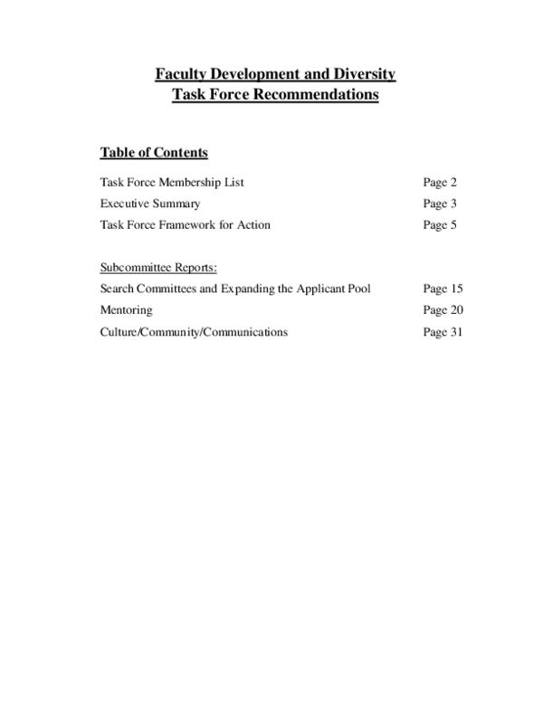 (PDF) HMS Task Force on Faculty Development and Diversity