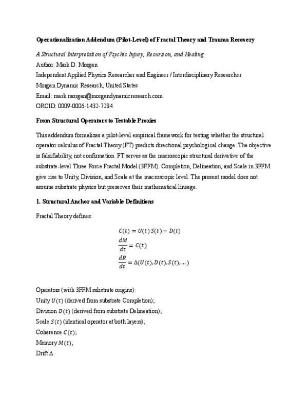 (PDF) Operationalization Addendum (Pilot-Level) of Fractal Theory and ...