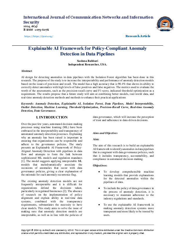 (PDF) Explainable AI Framework for Policy-Compliant Anomaly Detection ...