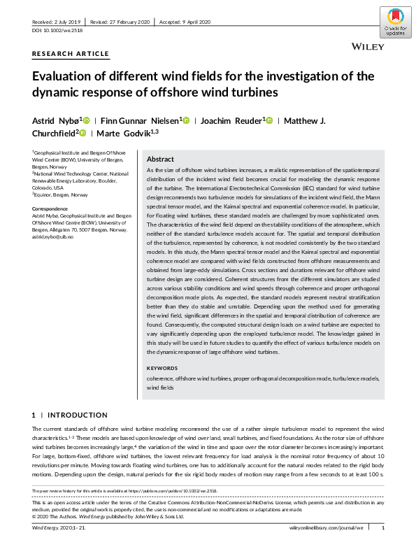 (PDF) Evaluation of different wind fields for the investigation of the ...