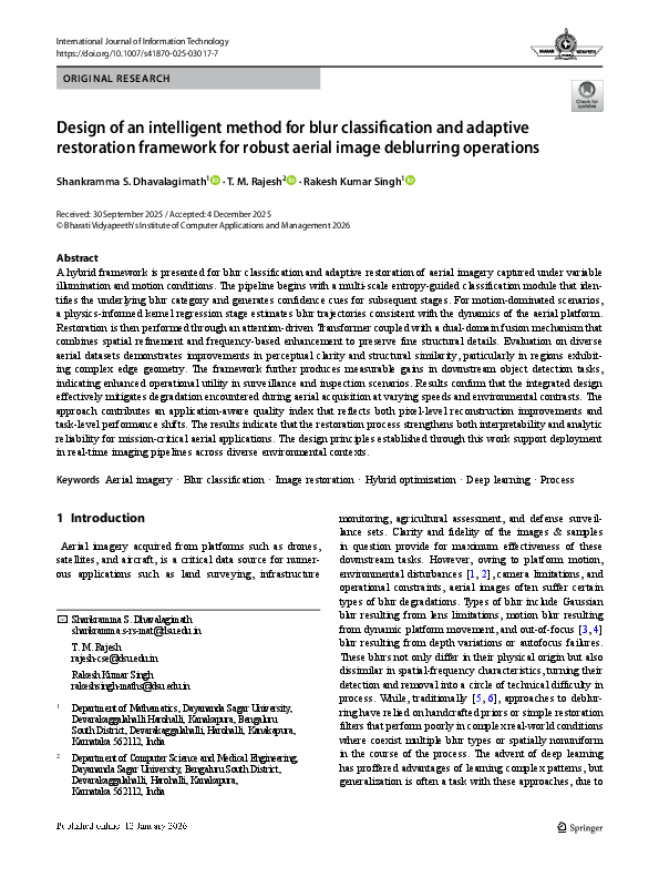 (PDF) Design of an intelligent method for blur classification and ...