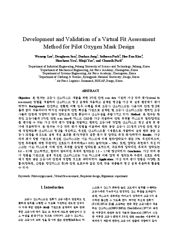 (PDF) Development and Validation of a Virtual Fit Assessment Method for ...