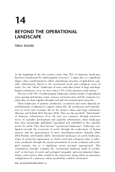 (PDF) Beyond the Operational Landscape