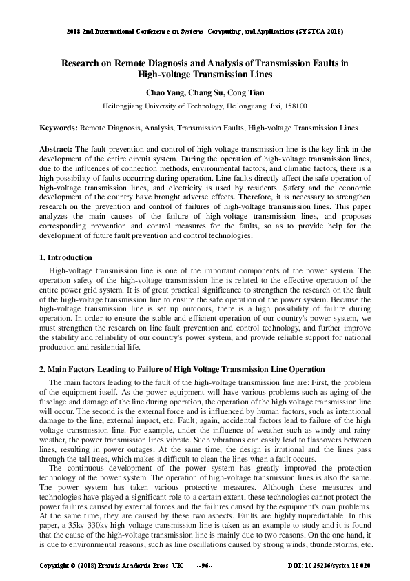 (PDF) Relaying Tapped Substations for Faults on High-Voltage ...