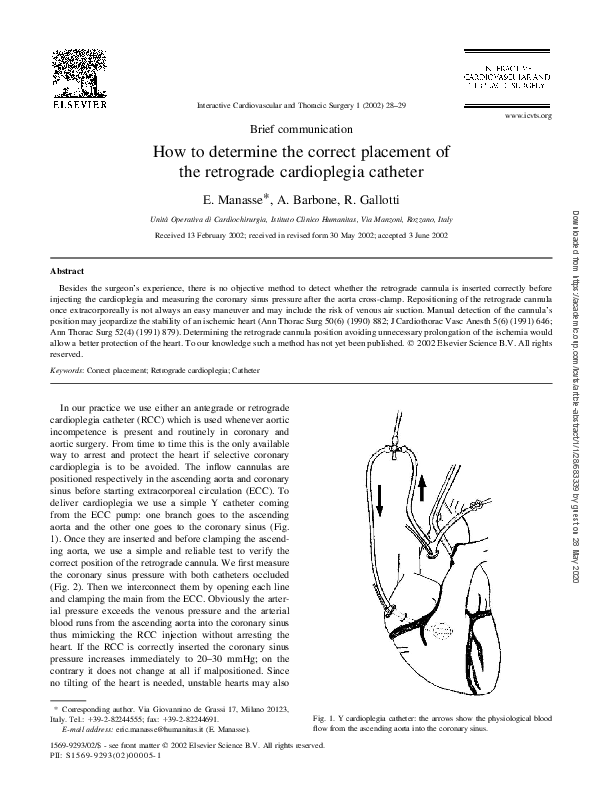 (PDF) How to determine the correct placement of the retrograde ...