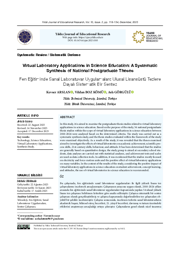 (PDF) Virtual Laboratory Applications in Science Education: A ...