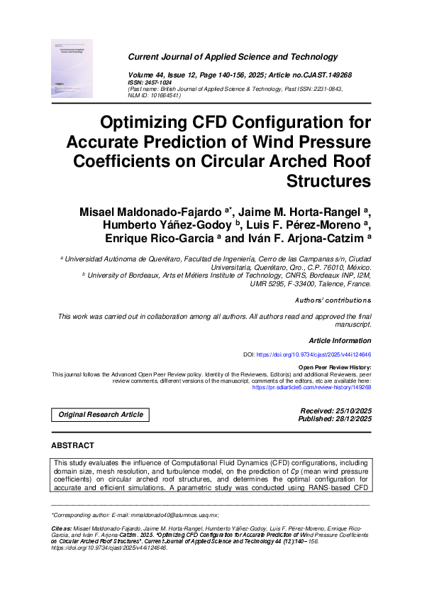 (PDF) Optimizing CFD Configuration for Accurate Prediction of Wind ...
