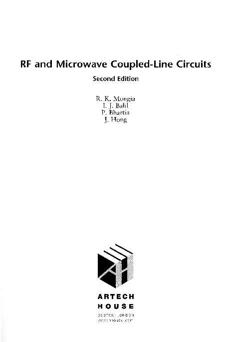 洋書 RF and Microwave Coupled-Line Circuits PDF) RF and microwave coupled-line circuits