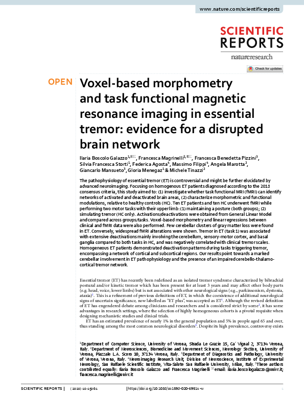(PDF) Voxel-based morphometry and task functional magnetic resonance ...
