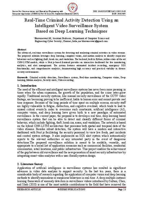 (PDF) Real-Time Criminal Activity Detection Using an Intelligent Video ...