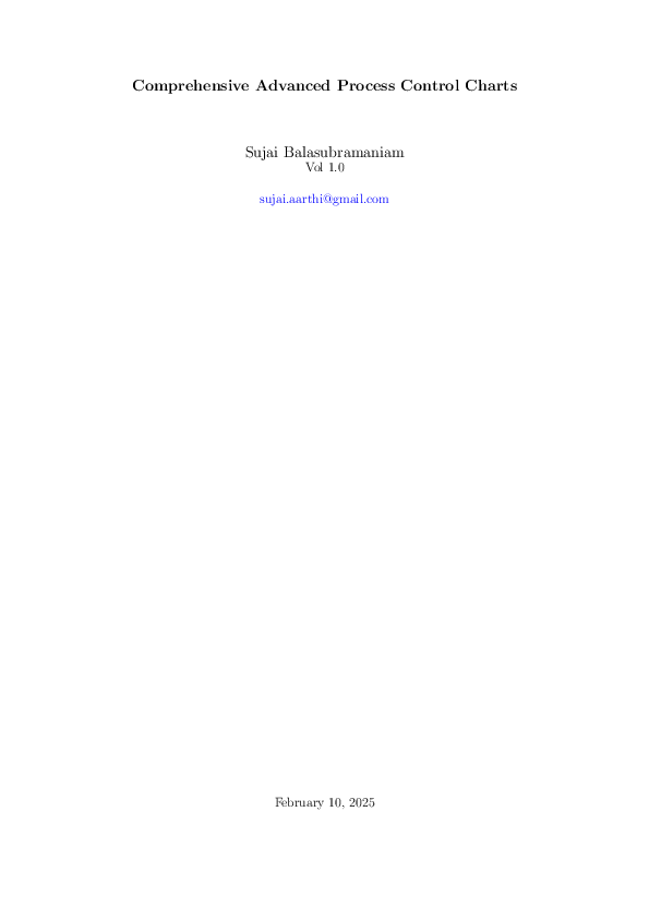 (PDF) Comprehensive Advanced Process Control Charts