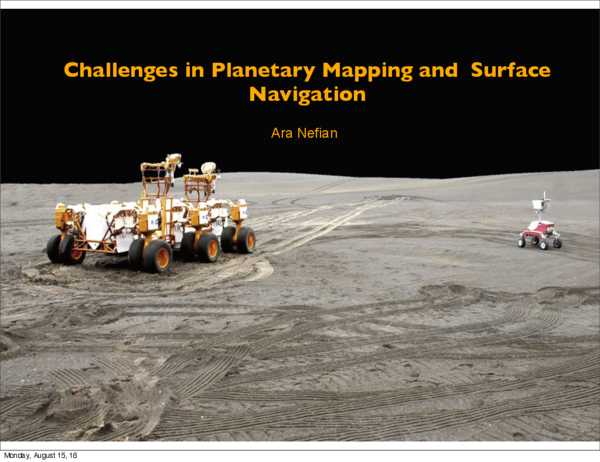 (PDF) Challenges in Planetary Mapping and Surface Navigation