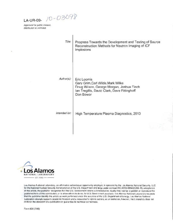 (PDF) Progress towards the development and testing of source ...